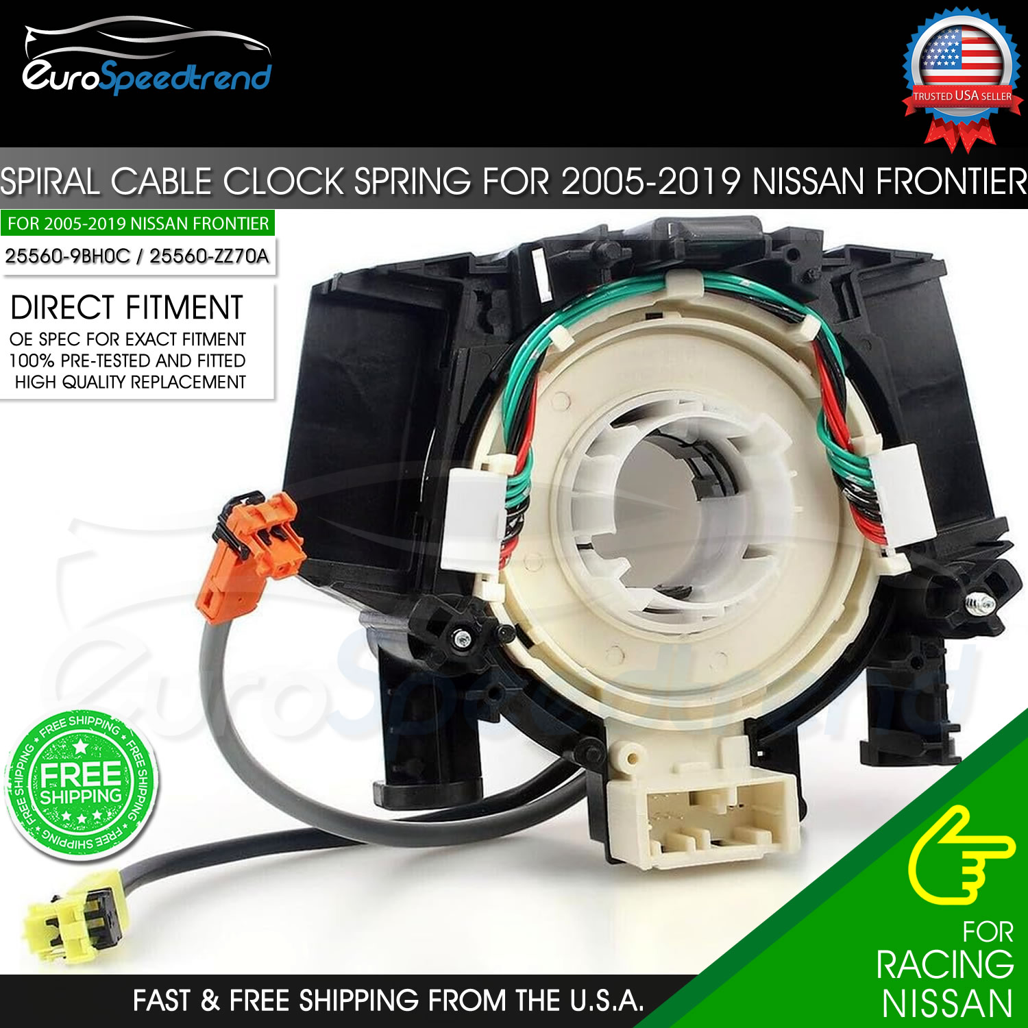 Spiral Cable Clock Spring for Nissan Frontier 4.0L 2005-2019 25560