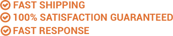 Fast Shipping - 100% satisfaction guaranteed - Fast Response