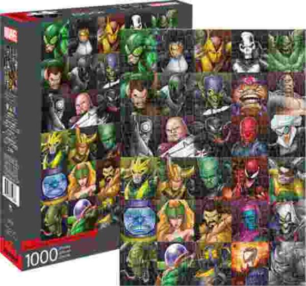 Marvel Comics Villains Art Images Collage 1000 Piece Jigsaw Puzzle