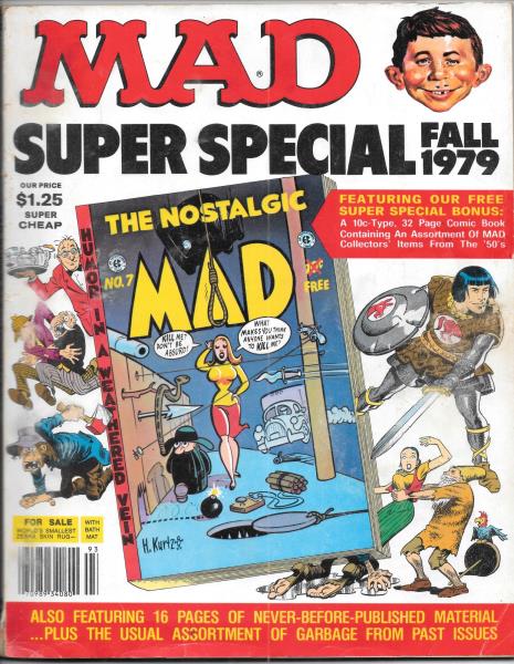 Mad Magazine Super Special #28 Nostalgic Mad Comic Bonus Attached