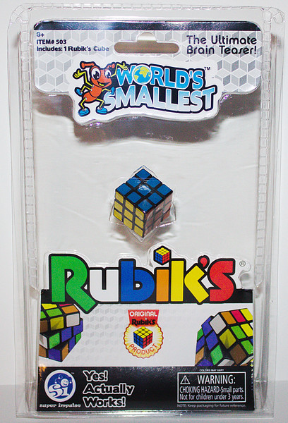 その他 TINYTINY BABY EDITION RUBIK'S CUBE World's Smallest Rubik's Cube Working Brain Teaser Micro Toy Super