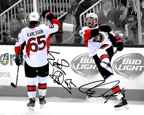 Erik Karlsson Bobby Ryan Signed Photo Autograph Print