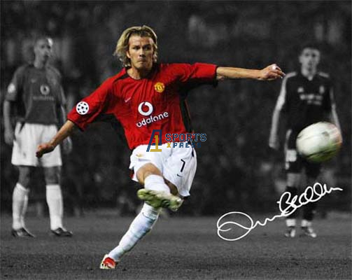 David Beckham Signed Photo Autograph Print