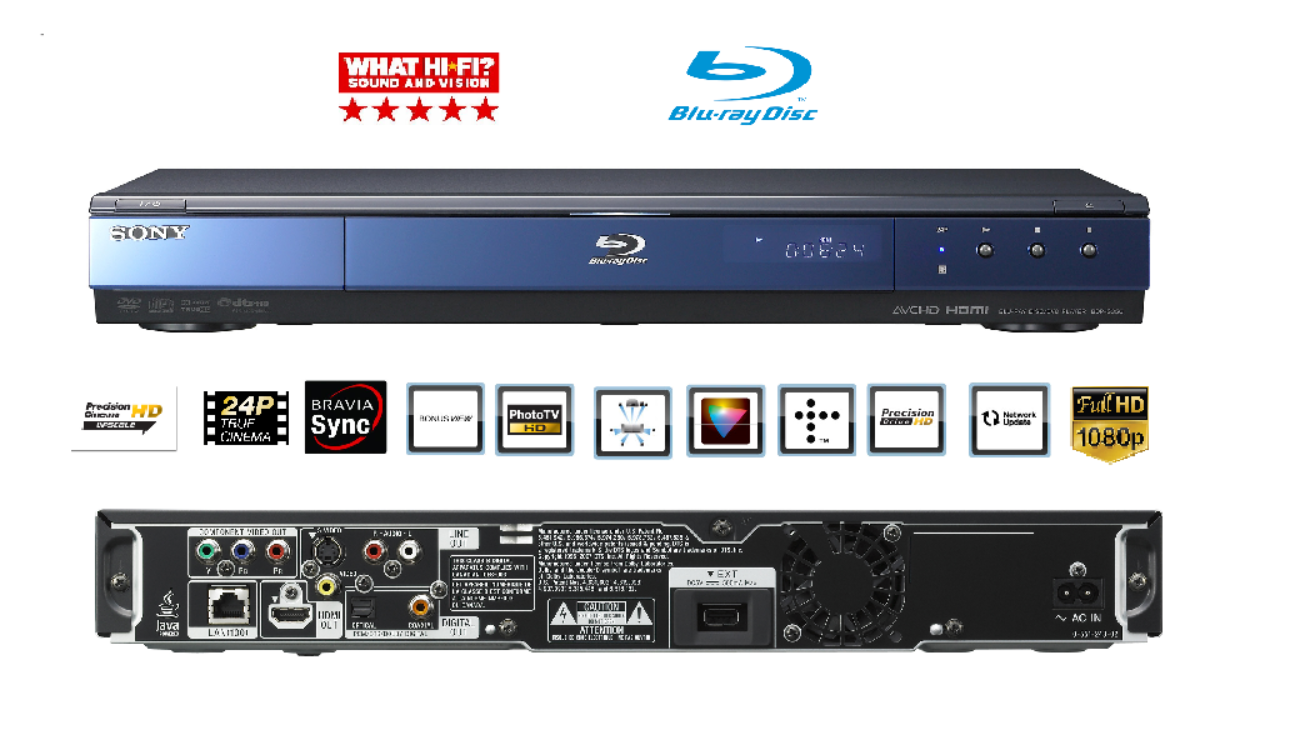 Sony BDP-S350 Blu-Ray DVD Multi Region Disc Player HDMI 7.1ch 1