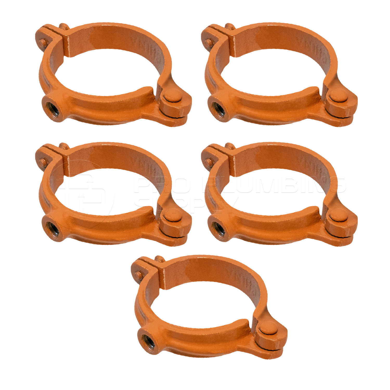 2-Pack 8" Adjustable Chimney Pipe Support Bracket – Heavy Duty Stainless Steel, Split Ring Design For Vent Pipes