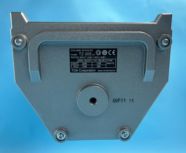TOA TZ-205 COLUMN SPEAKER: metal cased, rated input 20w – 30w max